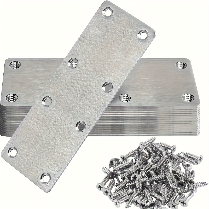 Furniture Hardware Wood - 6 adet paslanmaz çelik metal düz