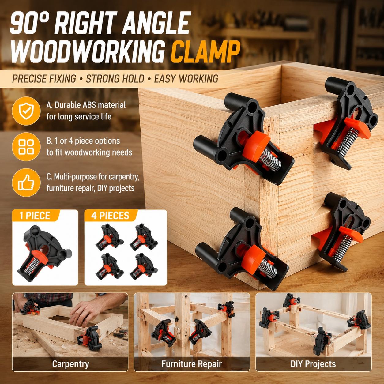 Furniture Hardware Tools - Premium Ahşap İşleme Marangozluğu 90 Derece
