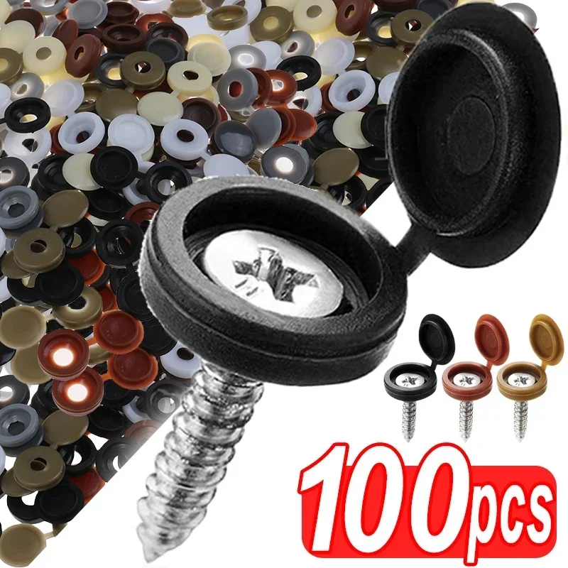 Furniture Hardware Bolts - Menteşeli Plastik vidalı kapak Kapak Katlama