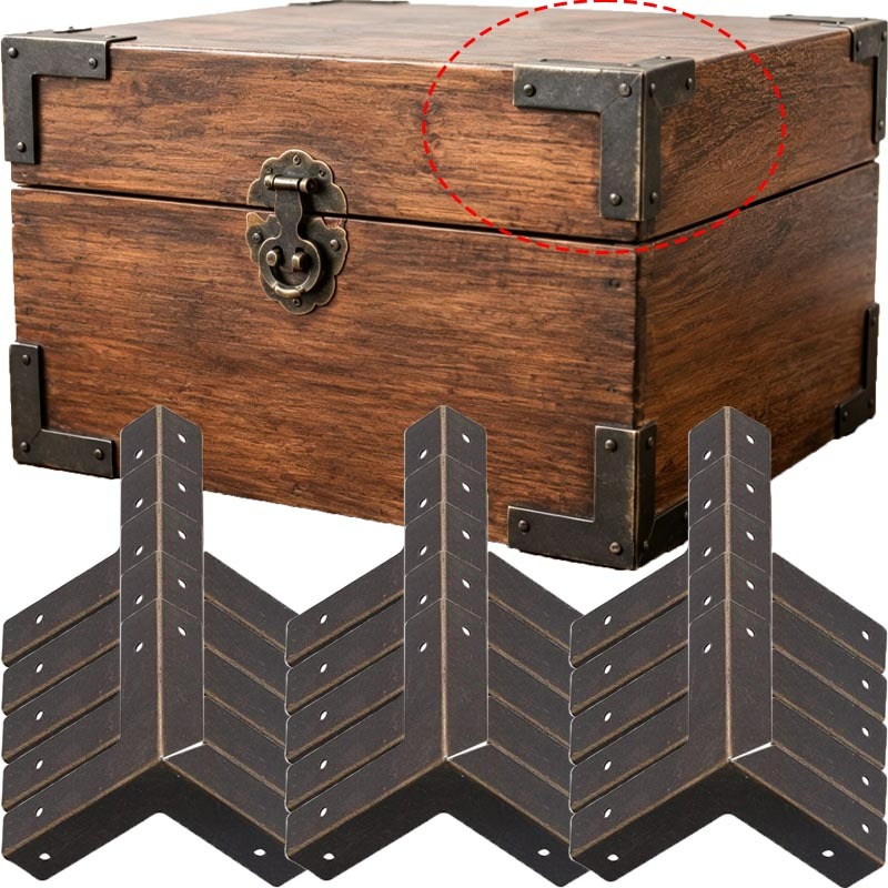 Furniture Hardware Wood - 4/16 takım Antik Bronz Köşe Koruyucular