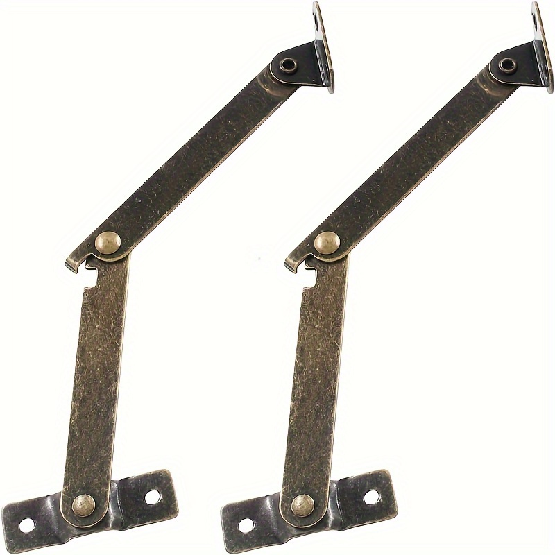 Furniture Hardware Antique - 2'li Paket Antik Bronz Katlanır Kapak