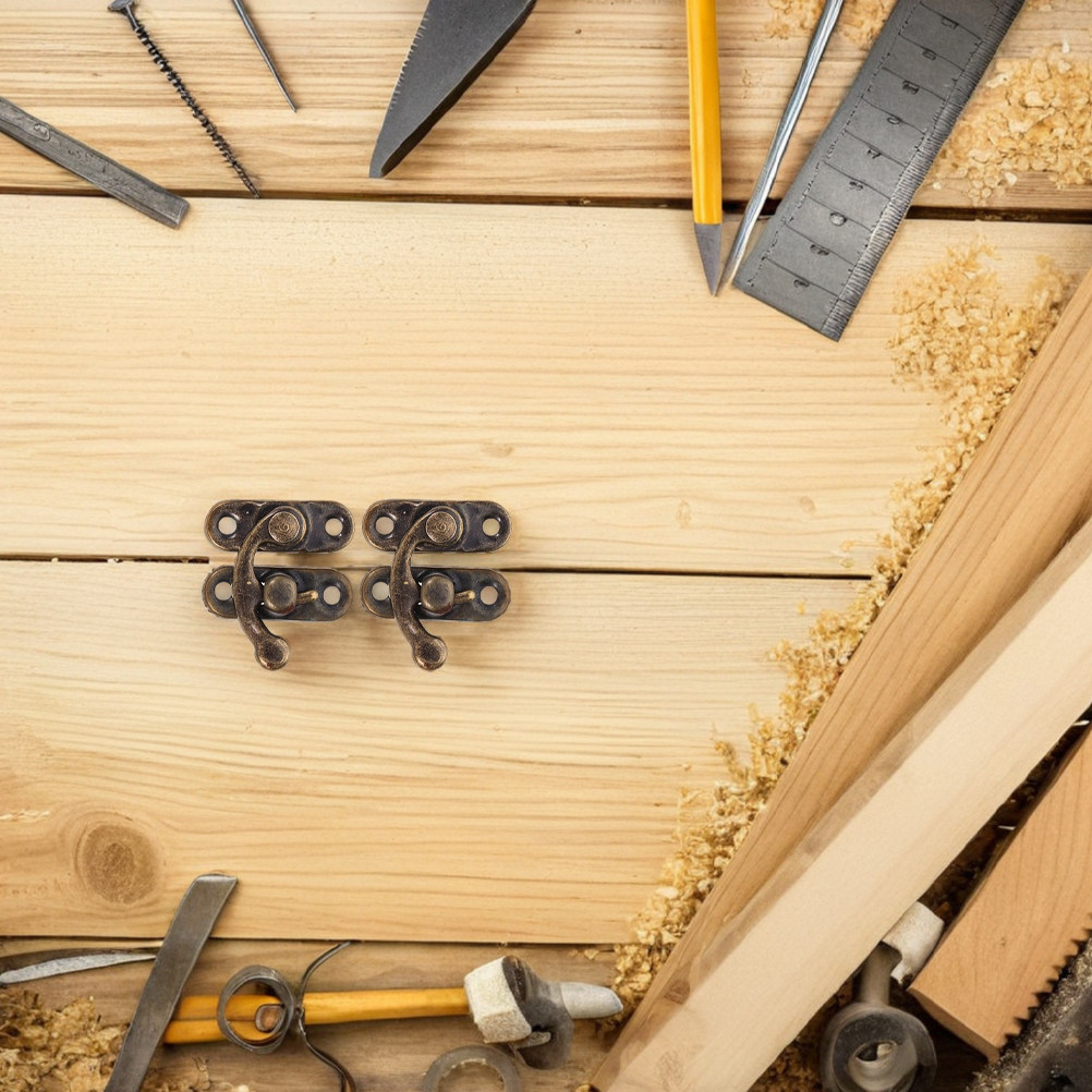 Furniture Hardware Wood - 20 Adet Retro Kutu Mandalı Kancaları