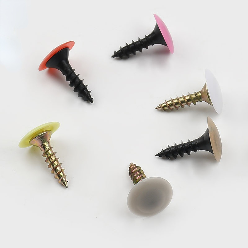 Furniture Hardware Bolts - 100/500/1000 adet Plastik vidalı kapak Kapak