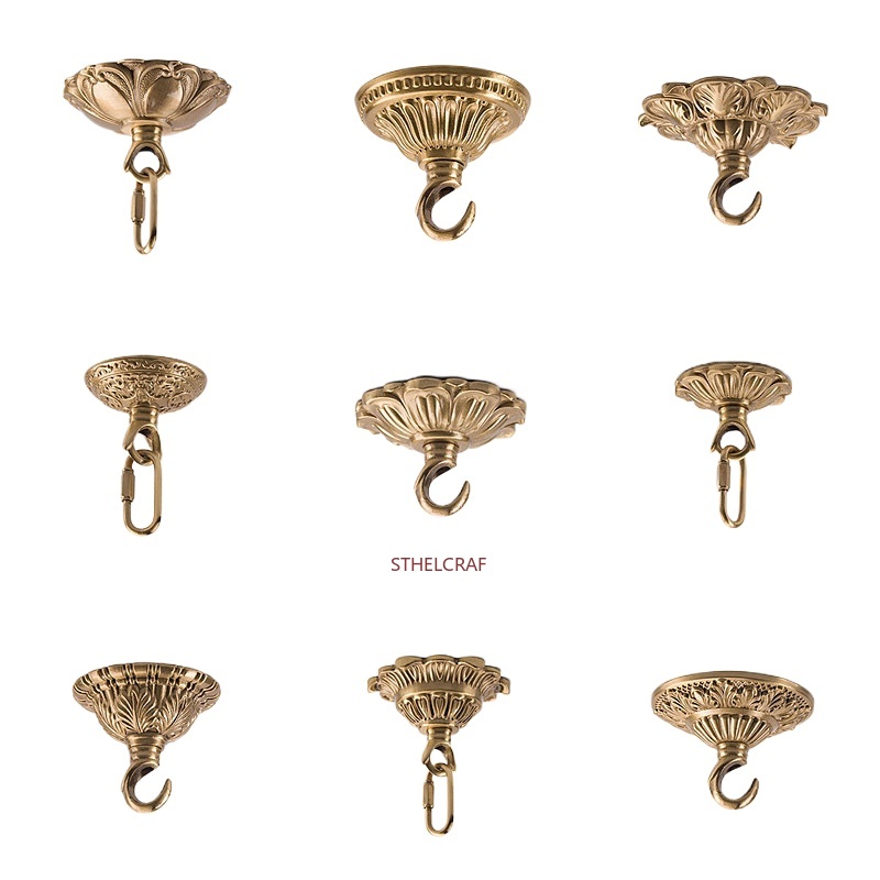 1 adet High-end pirinç kanca e - Furniture Hardware Tools incelemesi ve fiyatı