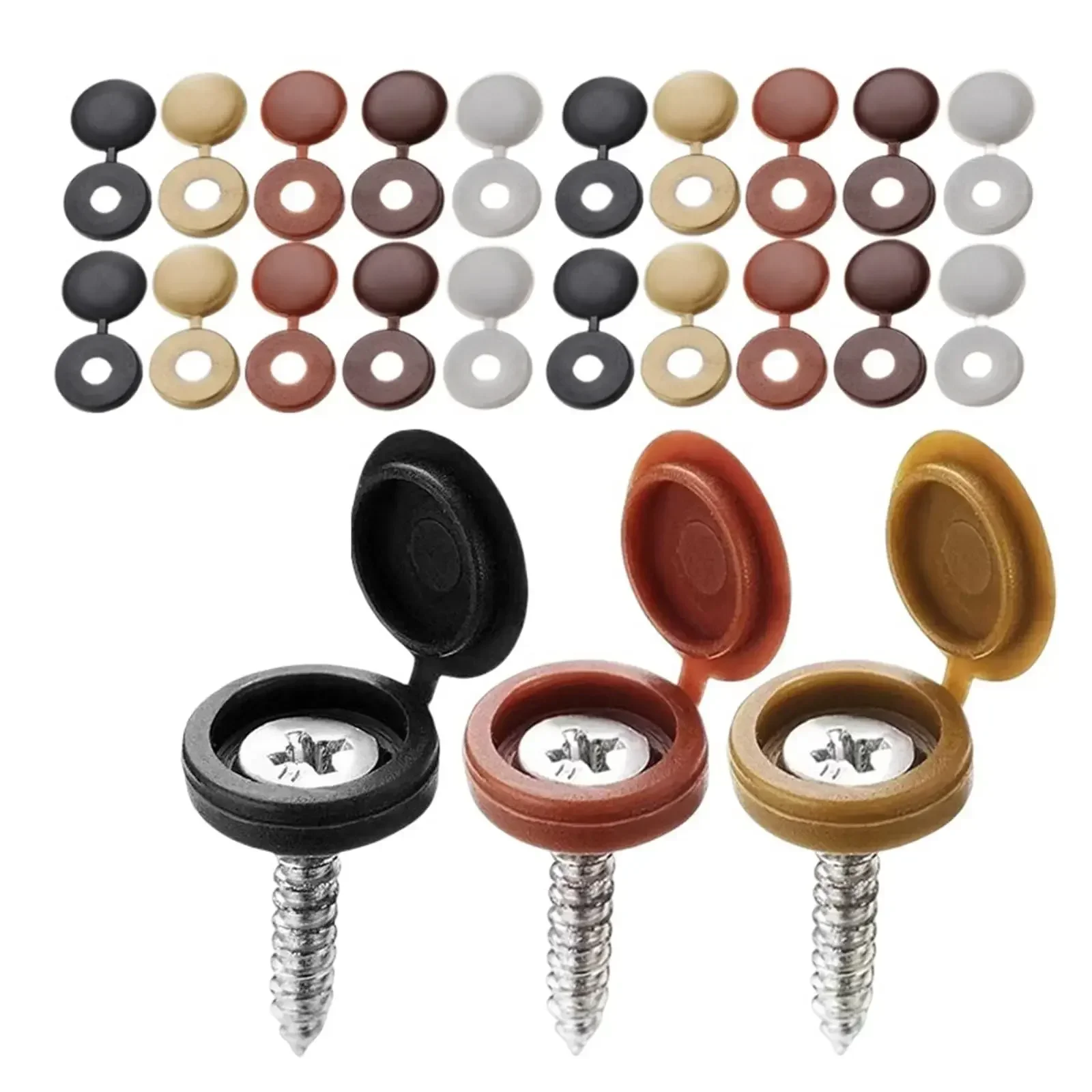 Menteşeli Plastik vidalı kapak - Furniture Hardware Bolts incelemesi ve fiyatı