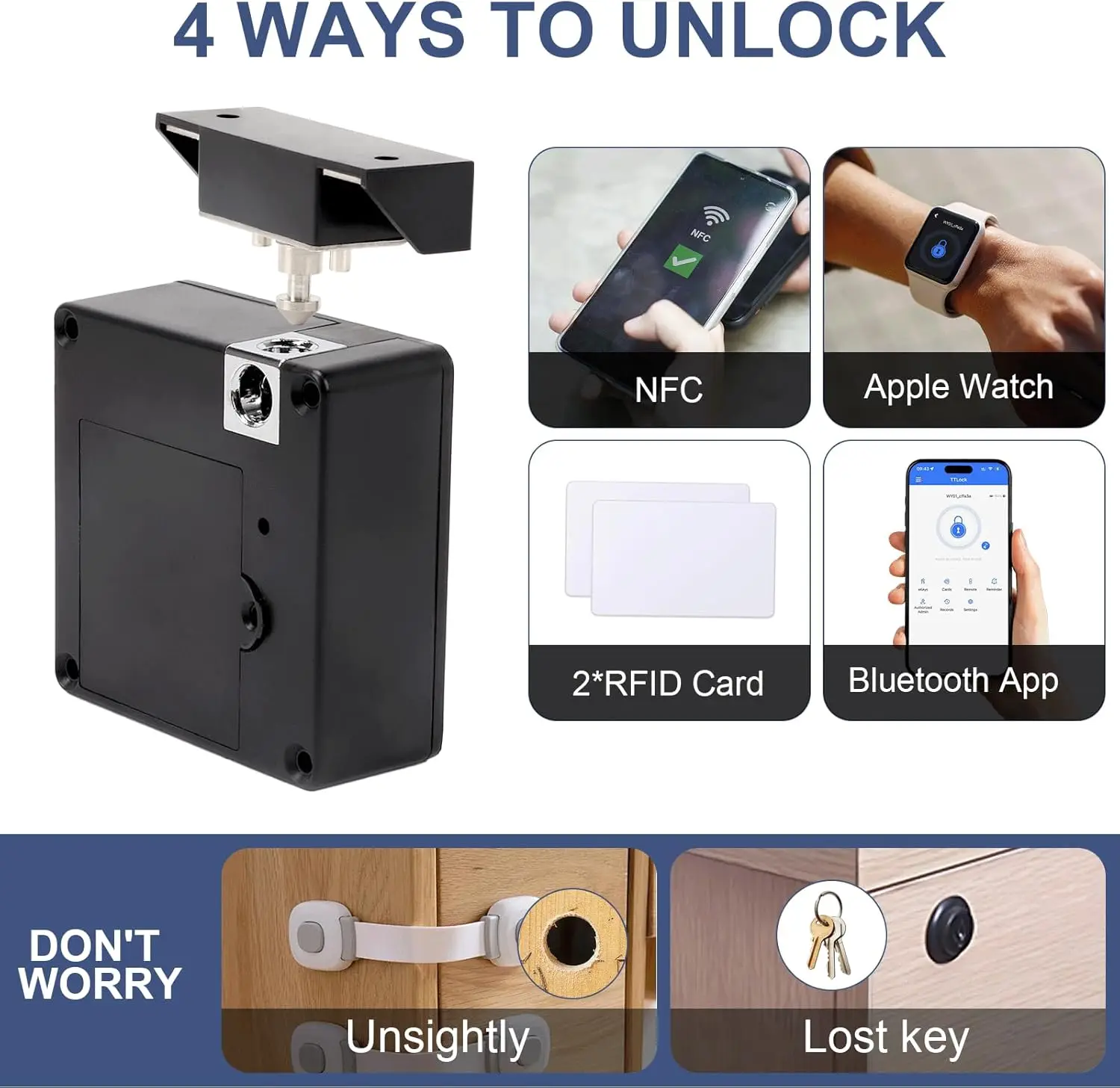 Cep telefonu NFC akıllı kilit  - Furniture Hardware Bolts incelemesi ve fiyatı