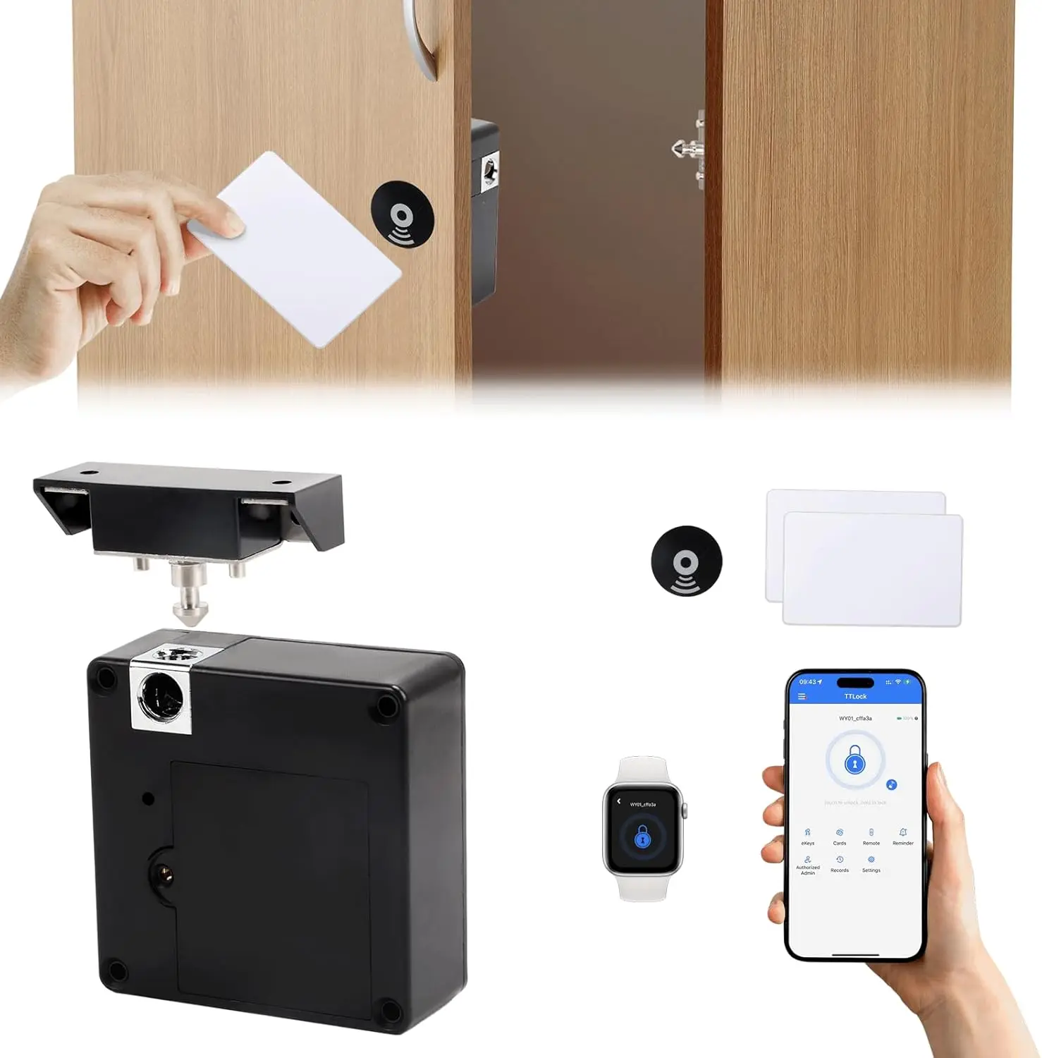 Cep telefonu NFC akıllı kilit  - Furniture Hardware Bolts incelemesi ve fiyatı