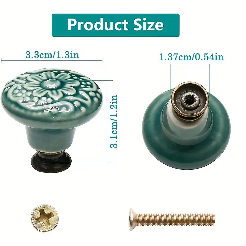12 adet Seramik Dolap Topuzlar - Furniture Hardware Bolts incelemesi ve fiyatı