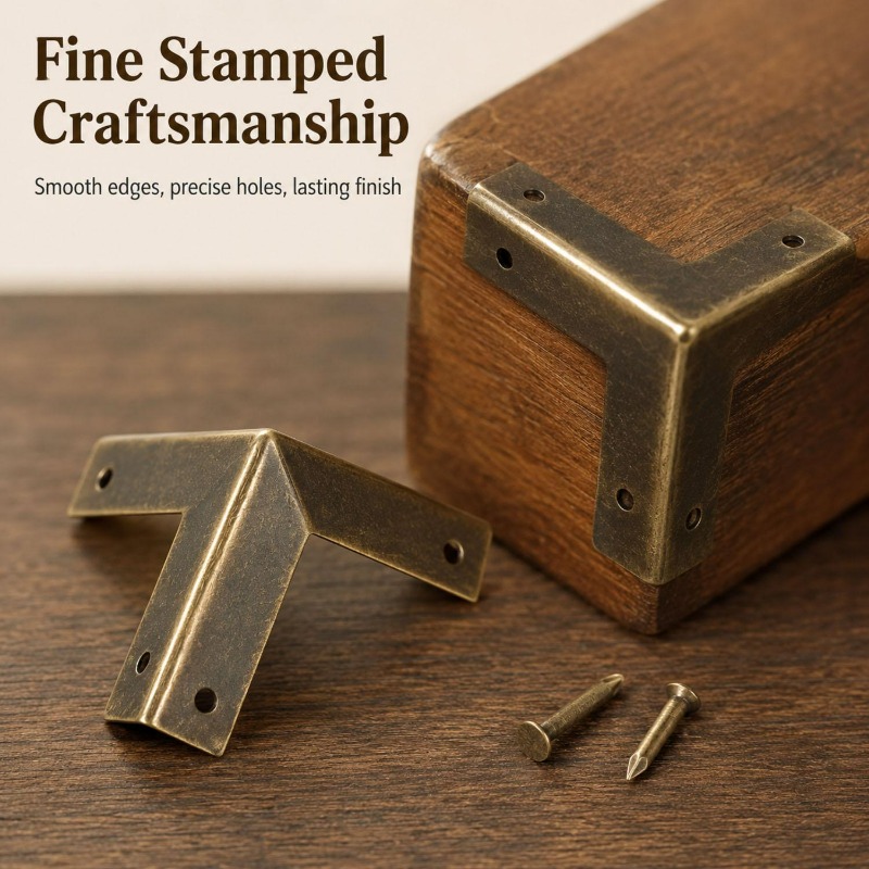 4/16 takım Antik Bronz Köşe Ko - Furniture Hardware Wood incelemesi ve fiyatı