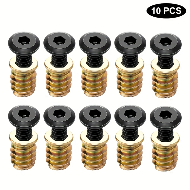 10 adet dişli ekler somun komb - Furniture Hardware Bolts incelemesi ve fiyatı