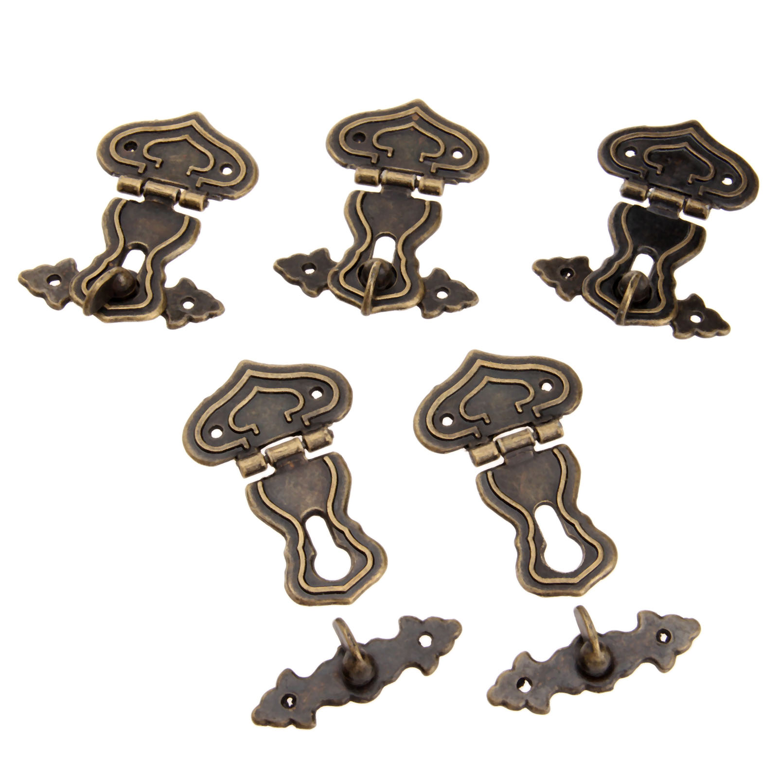 5 adet 63x47mm antika Metal ki - Furniture Hardware Bolts incelemesi ve fiyatı