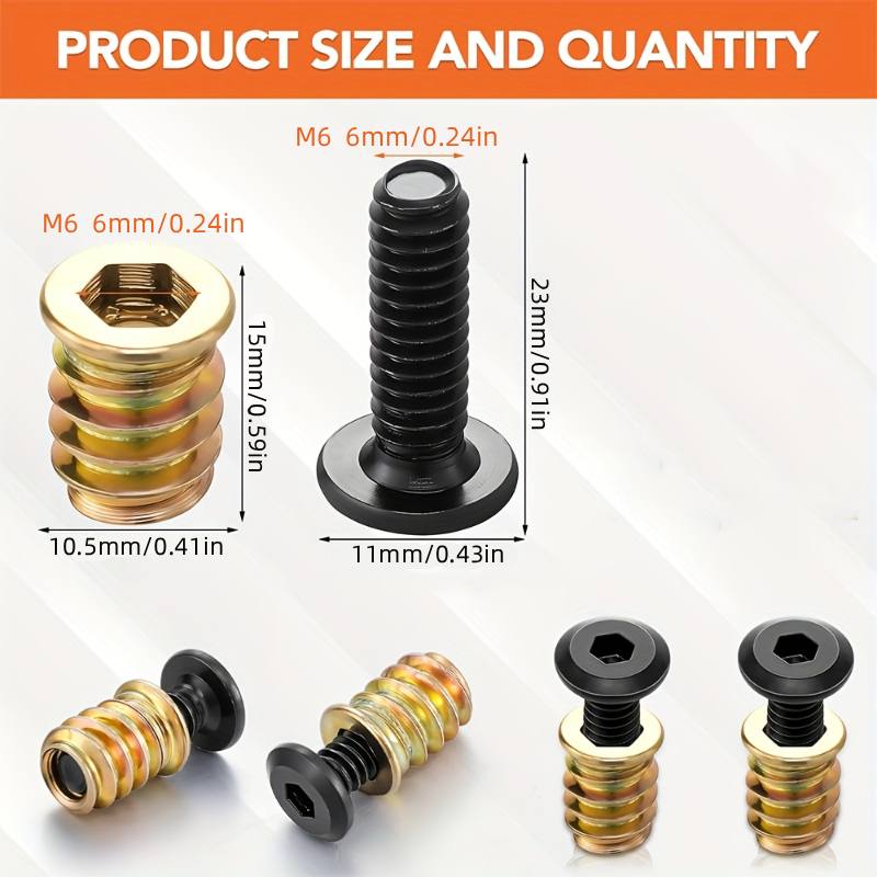 10 adet somun dişli ekler komb - Furniture Hardware Bolts incelemesi ve fiyatı